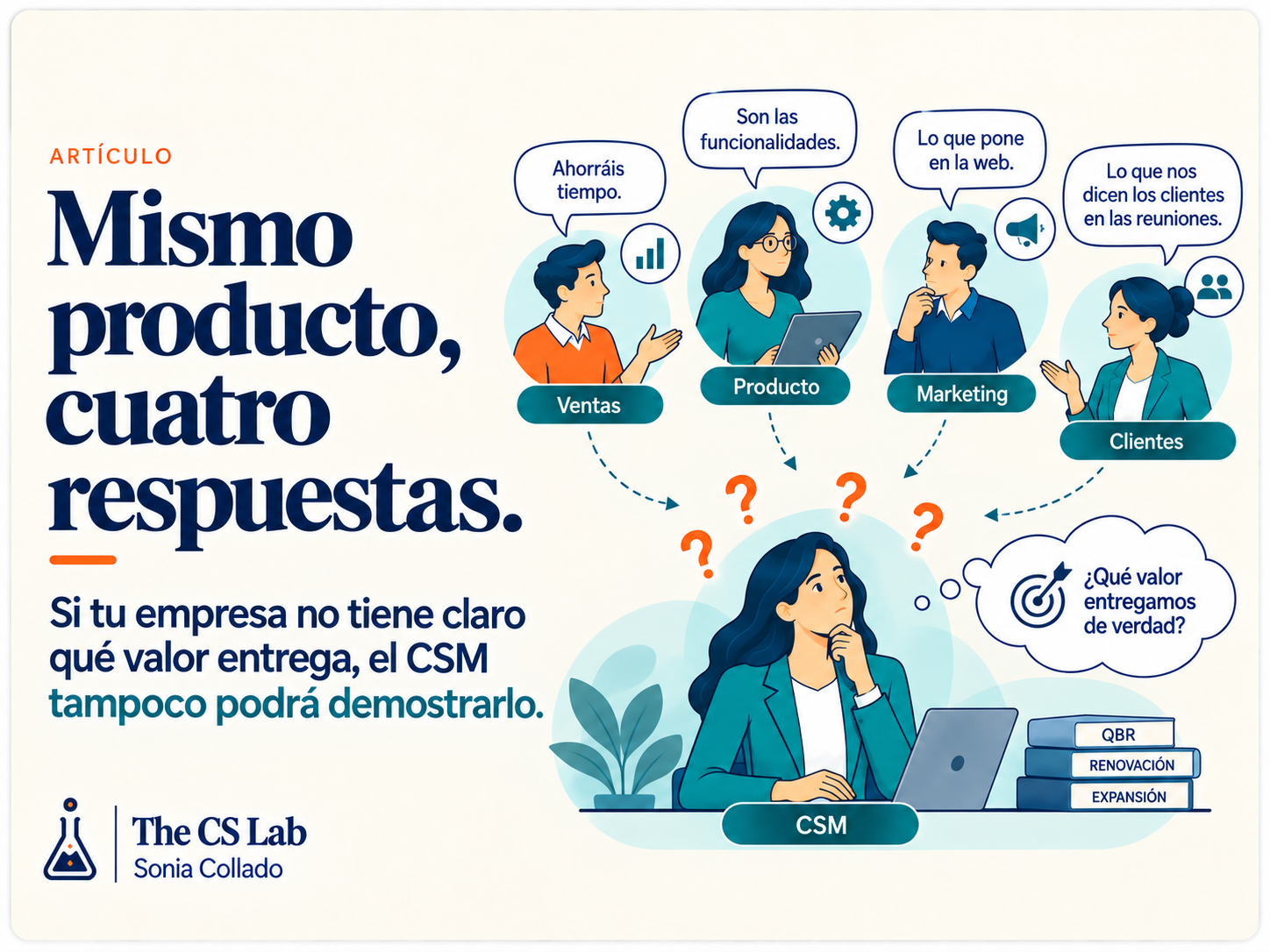 Le pides a tu CSM que demuestre valor. ¿Alguien le ha dicho cuál es?